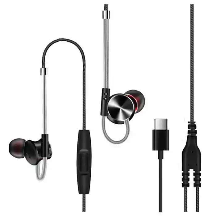 QKZ DM10 Type C Zinc Alloy Metal Earphone
